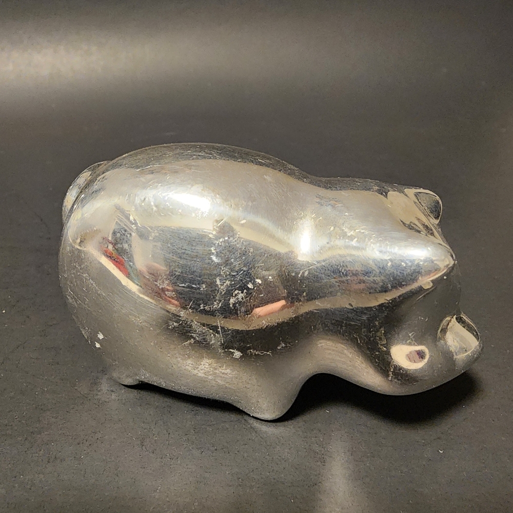Hoselton Canada Pig 🐖 Sculpture Aluminum Signed Mid Century #1231